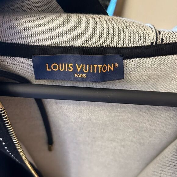 Men’s Louis Vuitton graphic intarsia zip front hoodie four XL limited edition - Picture 8 of 16